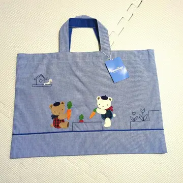 [ 미사용 새상품 ] familiar 파미리아 레슨백 블루 당근 캐기