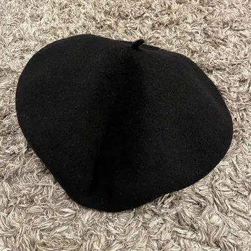 override 베레모 블랙 100% 울 Made in Japan