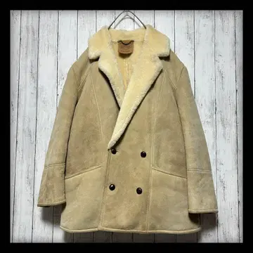 [ 새상품급 캔터베리 GL 보론 ] 무스탕 코트 자켓 양가죽 L