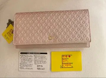 dr. 코파 소가죽 덮개 장지갑 핑크 풍수