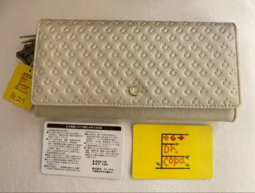 dr. 코파 소가죽 덮개 장지갑 화이트 베이지 풍수