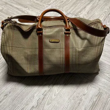 POLO 체크 무늬 보스턴 백 폴로 여행 가방