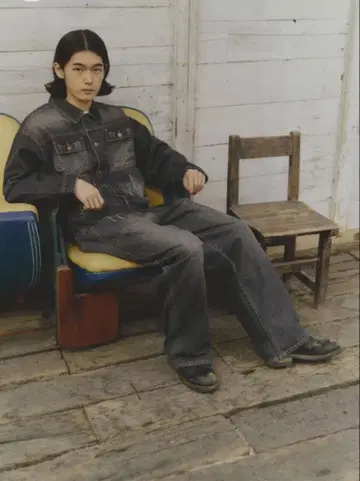 BELVET Damage baker denim pants L