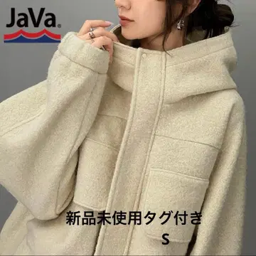 JaVa 자바 콜라보 테디 샤기 빅 후드 블루종 S 택 포함 새상품