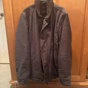 BLUE/BLUE 브라운 밀리터리 자켓