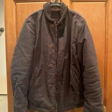 BLUE/BLUE 브라운 밀리터리 자켓 사이즈 3/L 사이즈 상당