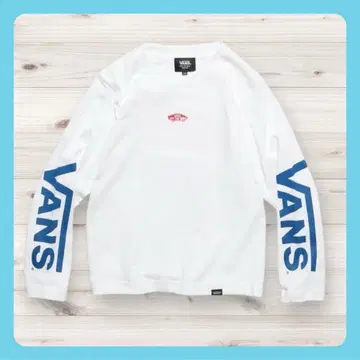 [ VANS OFF THE WALL 빨간 글씨 ] 긴팔 티셔츠 M