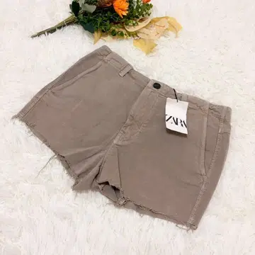 ZARA 숏팬츠 컷팅 밑단 프린지 캐주얼 스트릿