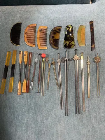 헤어콤 세트 메이지 다이쇼 시대 골동품 앤티크