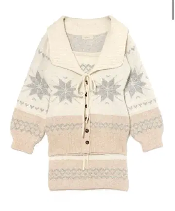 [정품] andmary Heart nordic cardiganset up