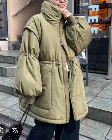 [ 새상품급 ] 드로스트 개더 멀티 웨이 스탠드 아우터