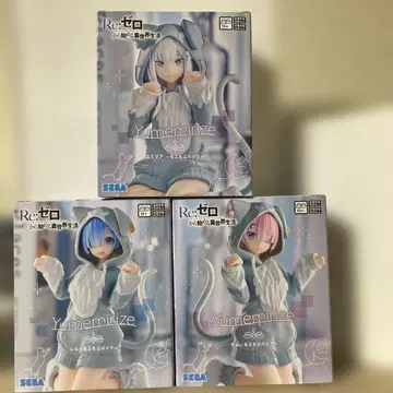 리제로 yumemirize 피규어 3종 세트