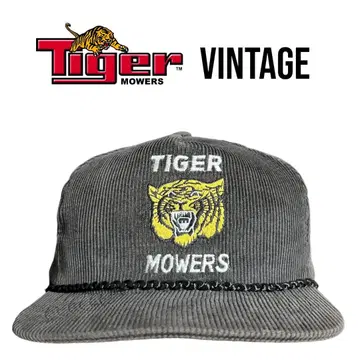 레어 새상품급 80-90s 타이거 모워스 코듀로이 캡