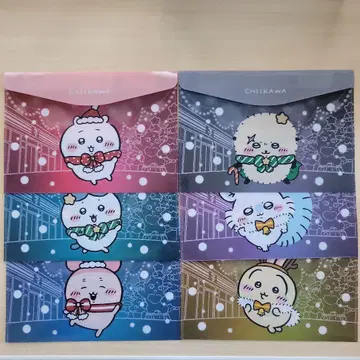 세븐일레븐 오리지널 치이카와 플랫 케이스 6매 세트