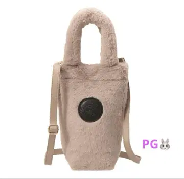 [ 완판템 ] 스타벅스 보틀 숄더백 퍼 베이지