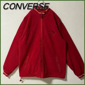 CONVERSE 컨버스 원포인트 자수 로고 플리스 자켓