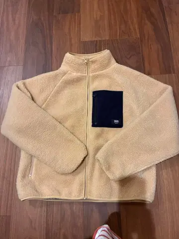 VANS 베이지 플리스 자켓 네이비 M