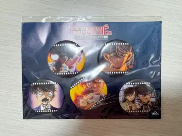 명탐정 코난 The movie전 은막의 회고록 캔뱃지 세트 A