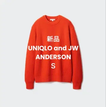 새상품 UNIQLO and JW ANDERSON 리브 크루넥 스웨터