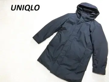 새상품급 UNIQLO 심리스 하이브리드 다운 코트 블랙 S