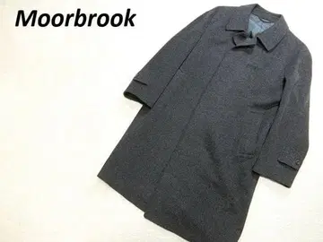 컨디션 최상 Moorbrook 캐시미어 혼방 스텐카라 코트 그레이 A3