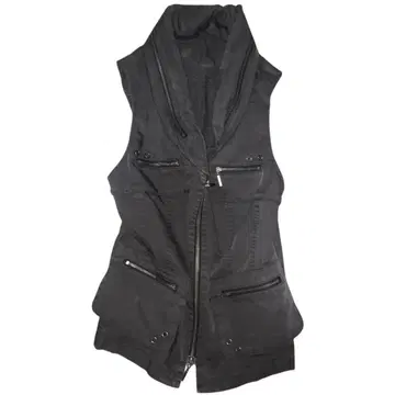 archive zip hooded vest jacket 00s