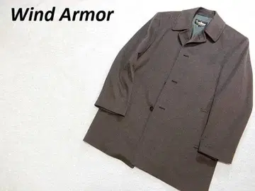 컨디션 최상 윈드아머 캐시미어 100% 스텐카라 코트 브라운 L