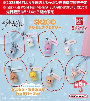 SKZOO 메지루시 액세서리 가챠폰 세트