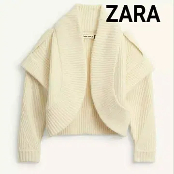 ZARA SPRLS 니트 가디건 아이보리 L 여성용