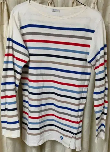 스트라이프 긴팔 티셔츠 오르치발