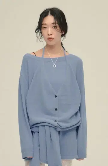 eL JEANASIS 12G Fluffy Layered Pullover