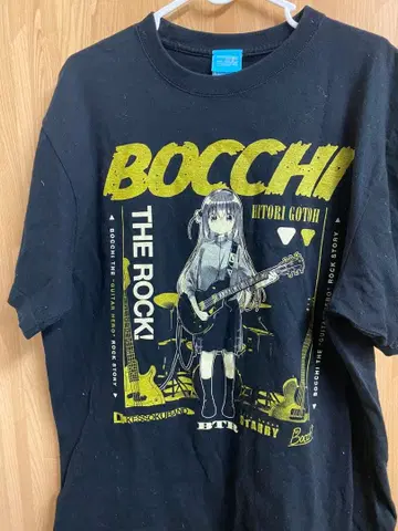 Bocchi the Rock! 티셔츠 블랙