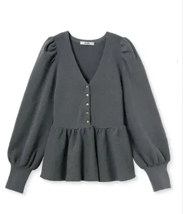 [택 포함 미사용 새상품] SNIDEL 페플럼 퍼프 슬리브 니트