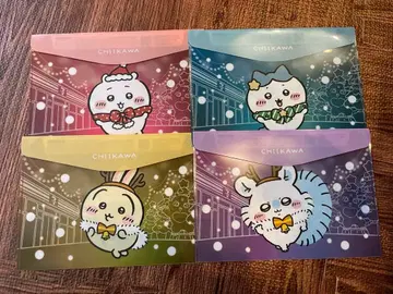 세븐일레븐 치이카와 콜라보 캠페인 플랫 케이스 4장 세트