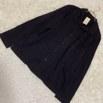 [ 새상품급 ] 무인양품 커버올 블랙 L 겉옷 셔츠 캐주얼