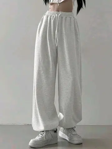 DAZY 허리 드로우 스트링 스웨트 팬츠