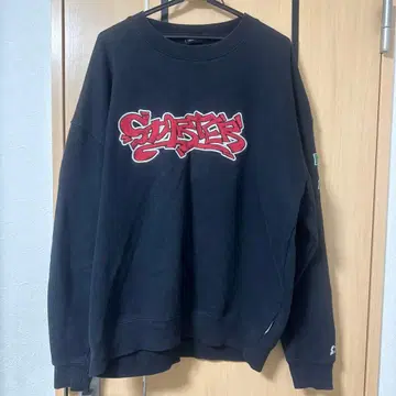 SISTERS 블랙 맨투맨 트레이닝복