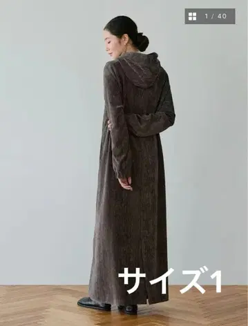 크루레 crewre 벨벳 후드 원피스