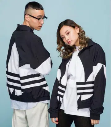 아디다스 스트라이프 디자인 자켓 M