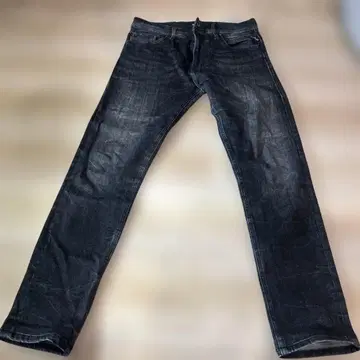 REPLAY 블랙 스트레이트 데님