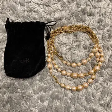 J&R 3연 펄 목걸이