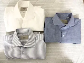 ONLY 논아이론 셔츠 3세트 40사이즈