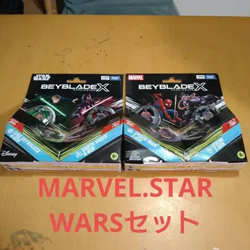 Beyblade X 더블 스타터 스타 워즈 스파이더맨 2개