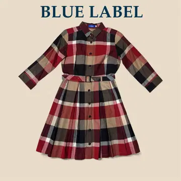 BLUE LABEL CRESTBRIDGE 체크 무늬 원피스 38