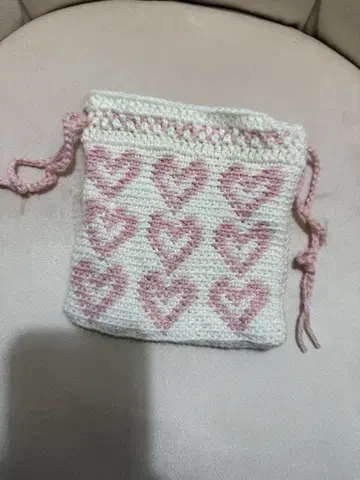 멀티 파우치 복조리 하트 무늬 핸드메이드