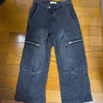 MENES 다크 그레이 데님 팬츠 S