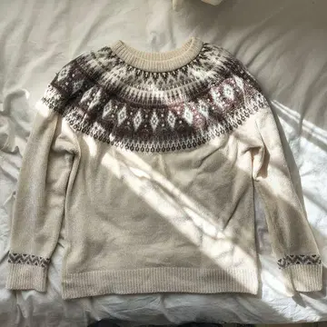 SHIPS Colors 퀼팅 패턴 니트