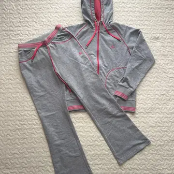 adidas 아디다스 그레이.빨간색.핑크 셋업 저리 M