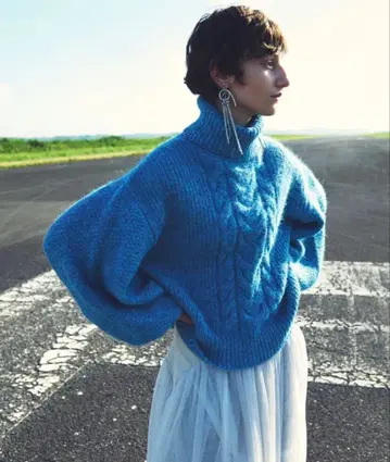 LABELLE ETUDE 라벨에튀드 / 믹스 컬러 백리본 니트