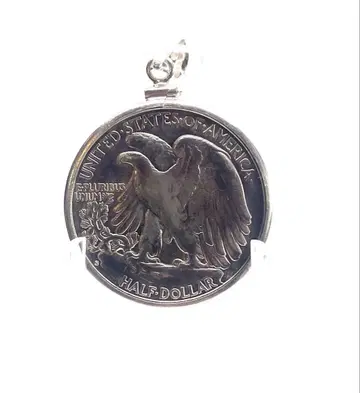 하프 달러 은화 펜던트 탑